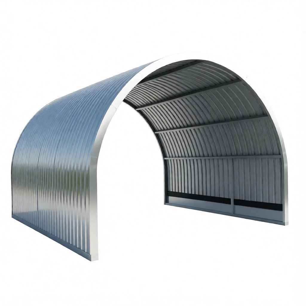 Арочные укрытия для конвейеров из профлиста
