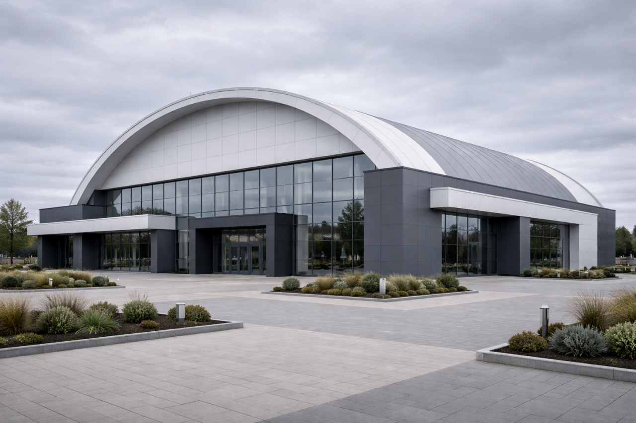 Арочные панели для коммерческого объекта