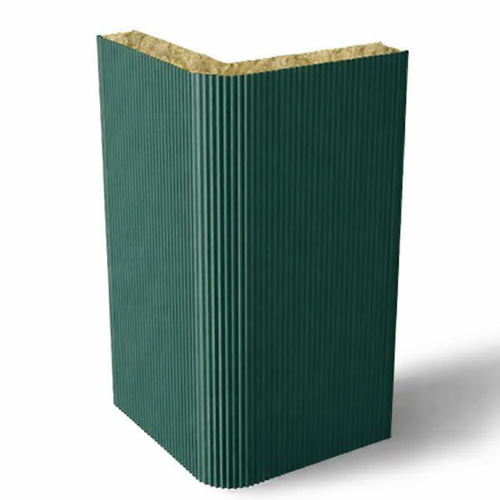 Угловые сэндвич-панели вертикальные минеральная вата