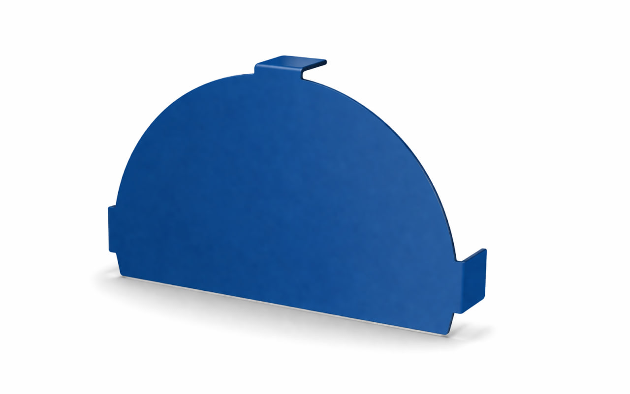 Заглушка конька круглого простая 0.5 Полиэстер RAL5005