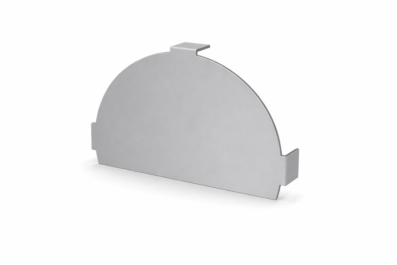 Заглушка конька круглого простая 0.45 Полиэстер RAL7004