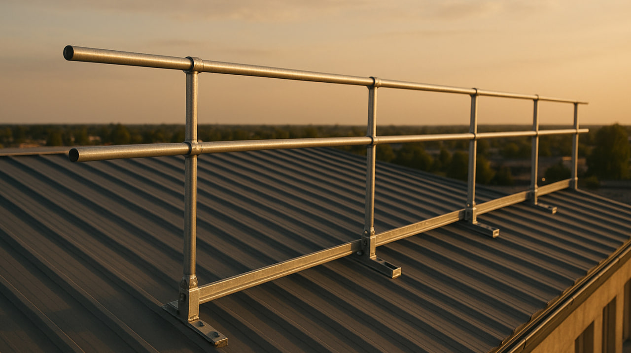 Ограждения кровли для складского комплекса