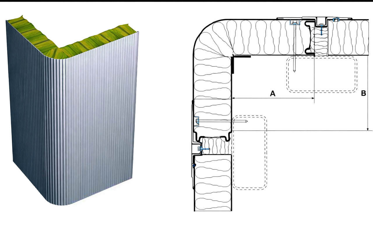 Пожаробезопасные угловые панели