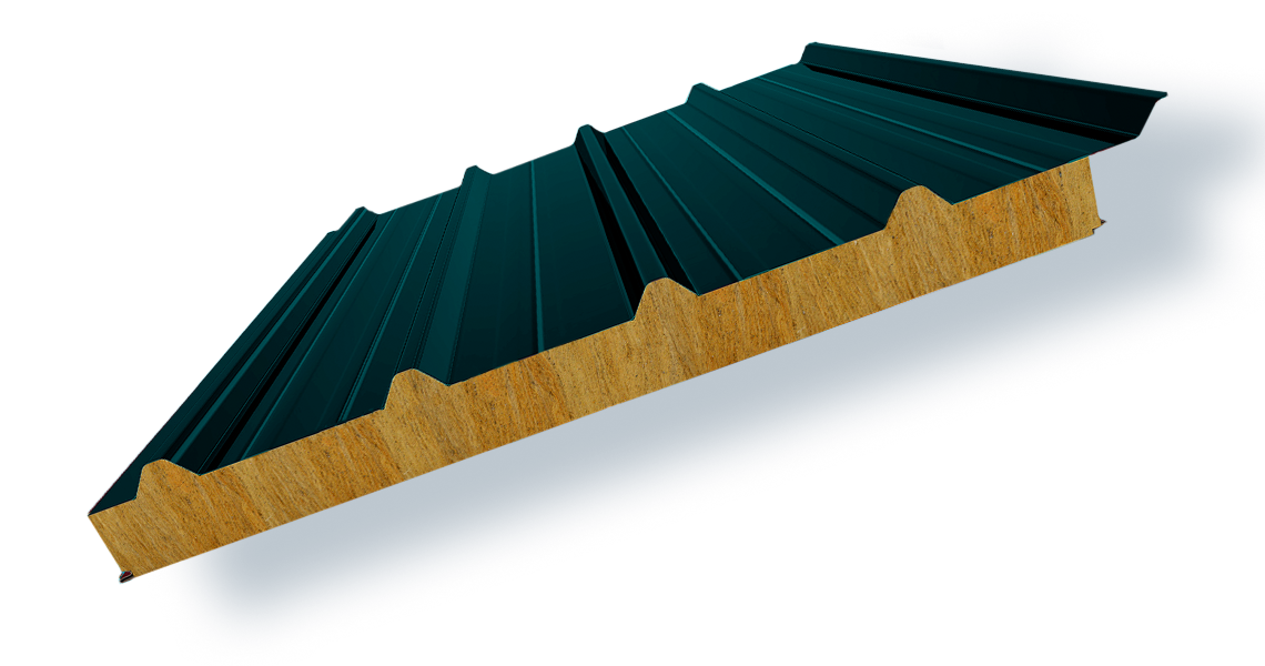 Кровельные сэндвич-панели из минеральной ваты в Санкт-Петербурге и Ленинградской области