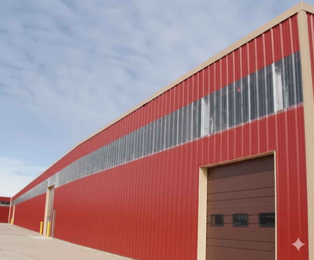 Профнастил в промышленном строительстве
